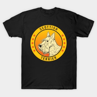 Scottish Terrier Dog Portrait T-Shirt